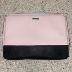 Kate Spade Pink and Black Laptop Case
